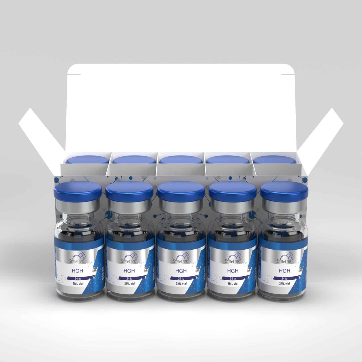 123 HGH 191aa (Growth Hormone) 24iu (Kit of 10) - Image 1